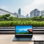 Home 18 주말 여행을 위한 디지털 노마드 팁 - A cozy, quiet coworking space in Da Nang, Vietnam, featuring modern minimalist decor with sleek desk...